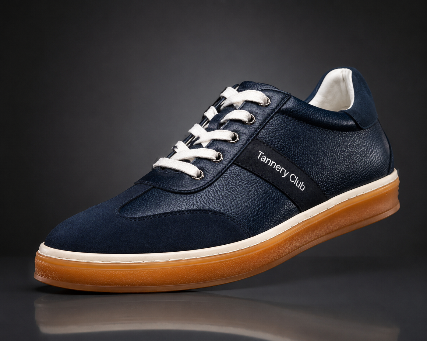 Classic Suede-Accent Leather Sneaker