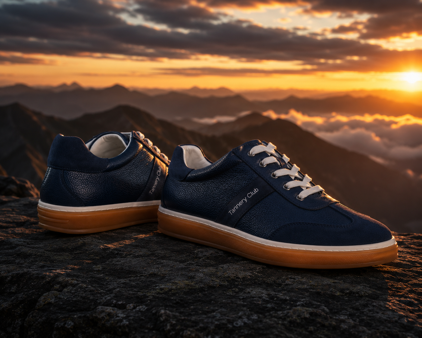Classic Suede-Accent Leather Sneaker - Image 5