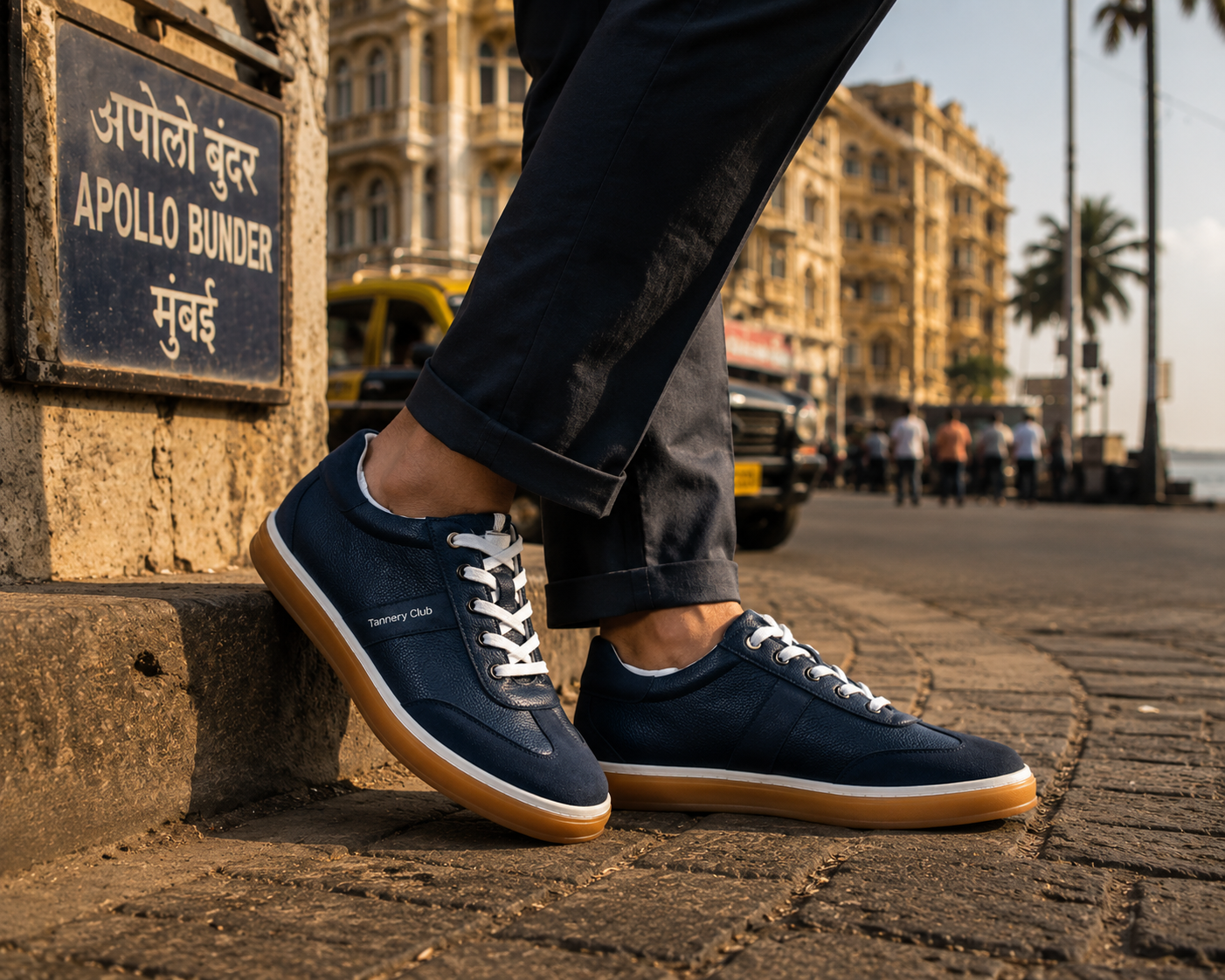 Classic Suede-Accent Leather Sneaker - Image 3